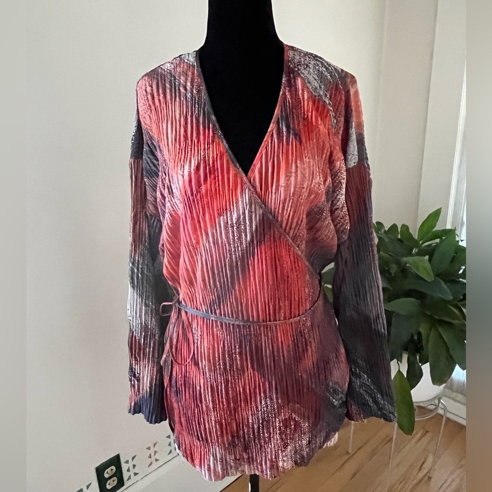 Zara Women’s Long Sleeve Wrap Top - Size Medium
